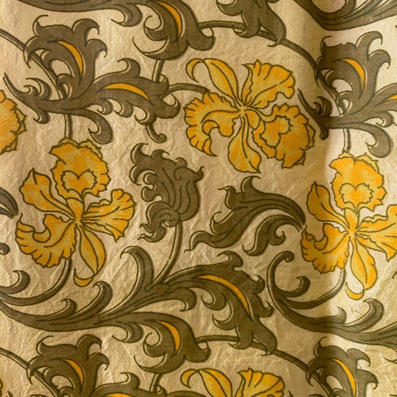 Vintage Southeast Asian Dress Painted Silk S - Picture 2 of 13